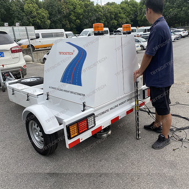Portable Falling weight deflectometer railway equipment