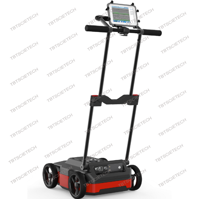 Radar de penetración de tierra GPR de doble frecuencia de mano para geología